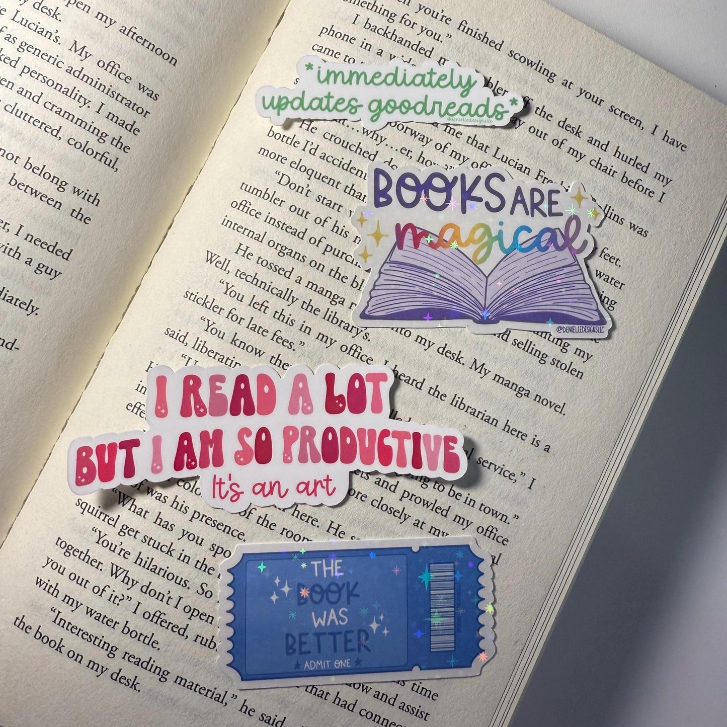 I Read A Lot Vinyl Sticker