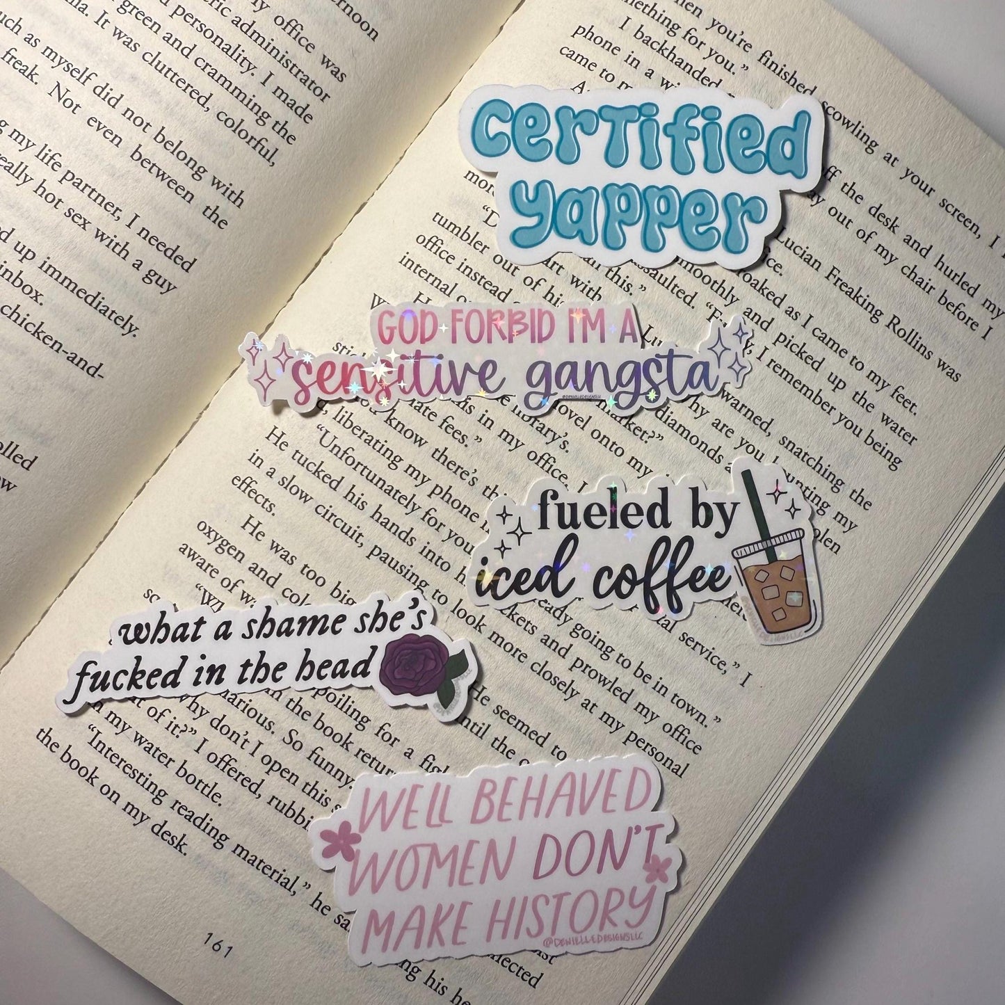 God Forbid I'm A Sensitive Gangsta Holographic Vinyl Sticker