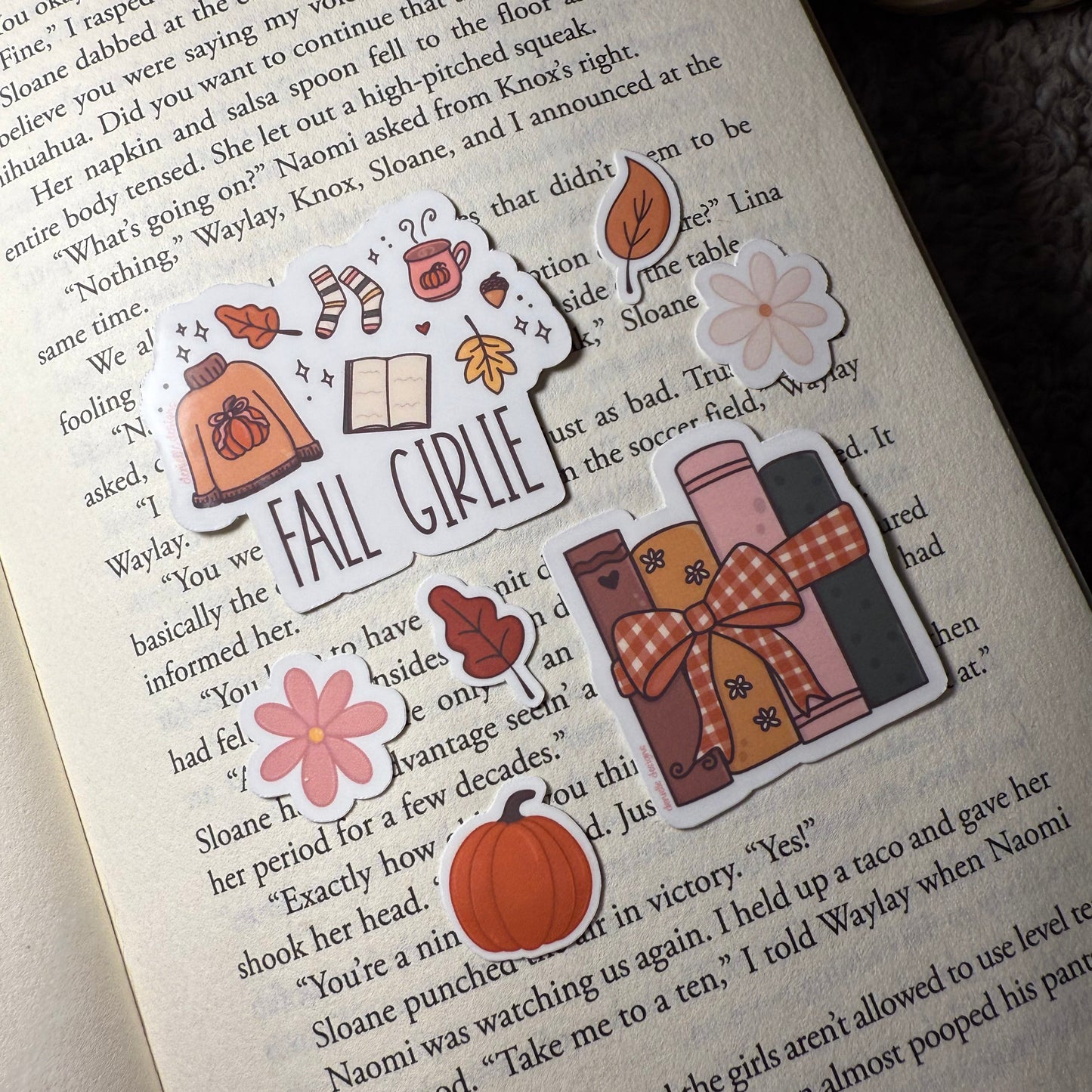 Fall Girlie Vinyl Sticker