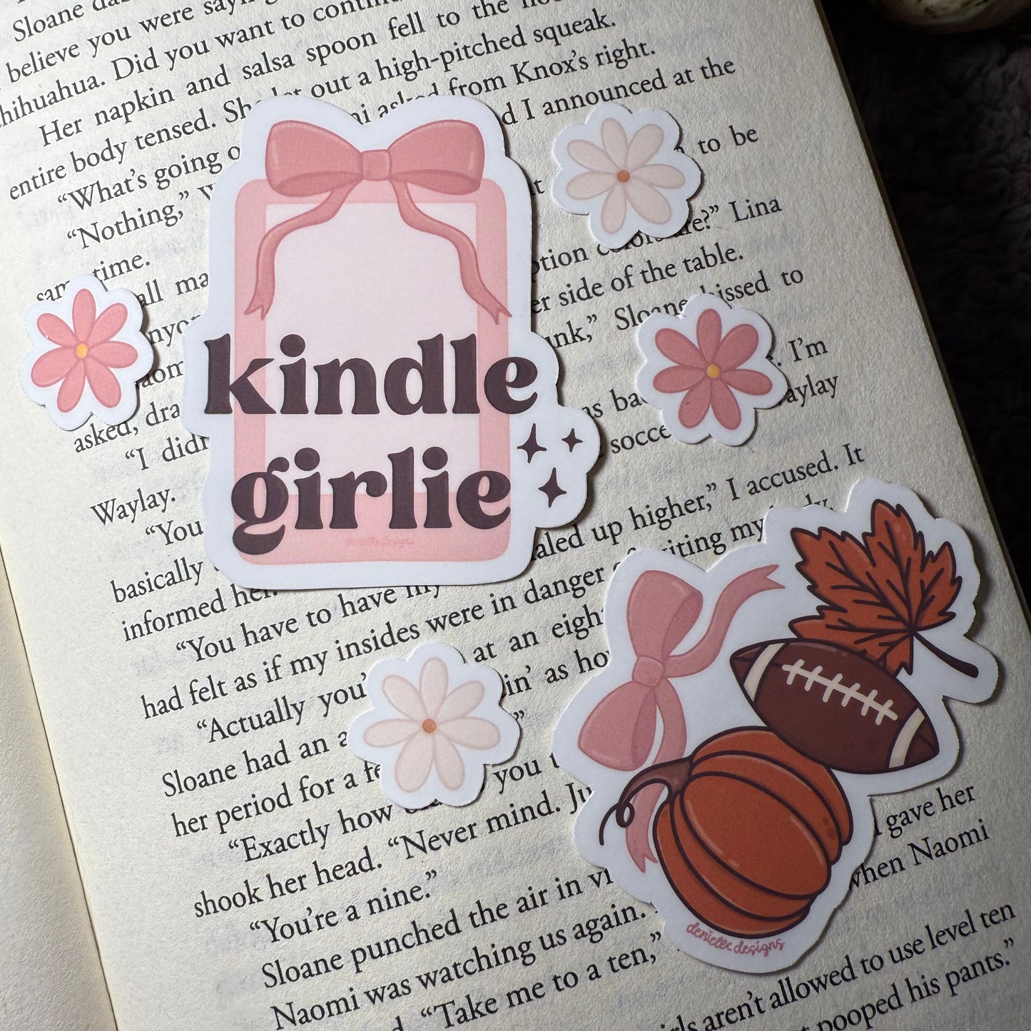 Kindle Girlie Vinyl Sticker