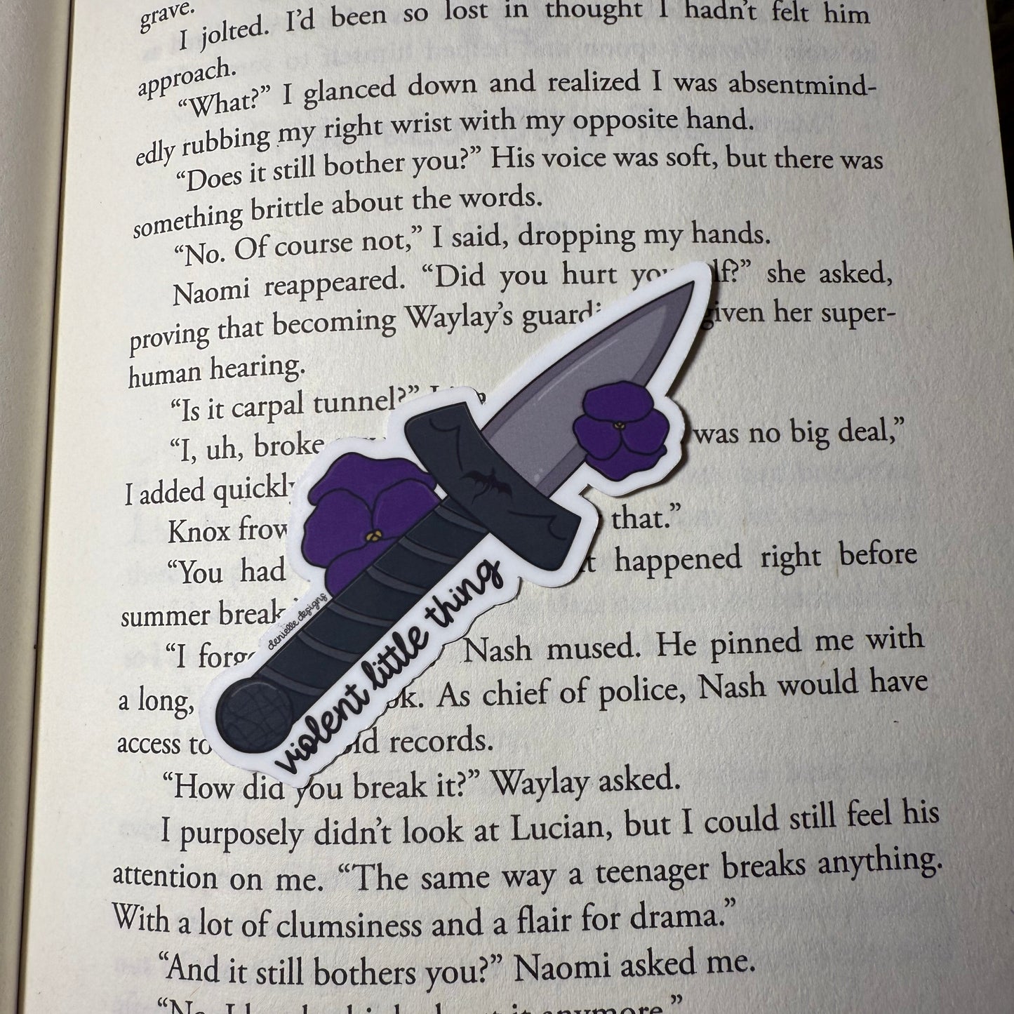 Violent Little Thing Vinyl Sticker