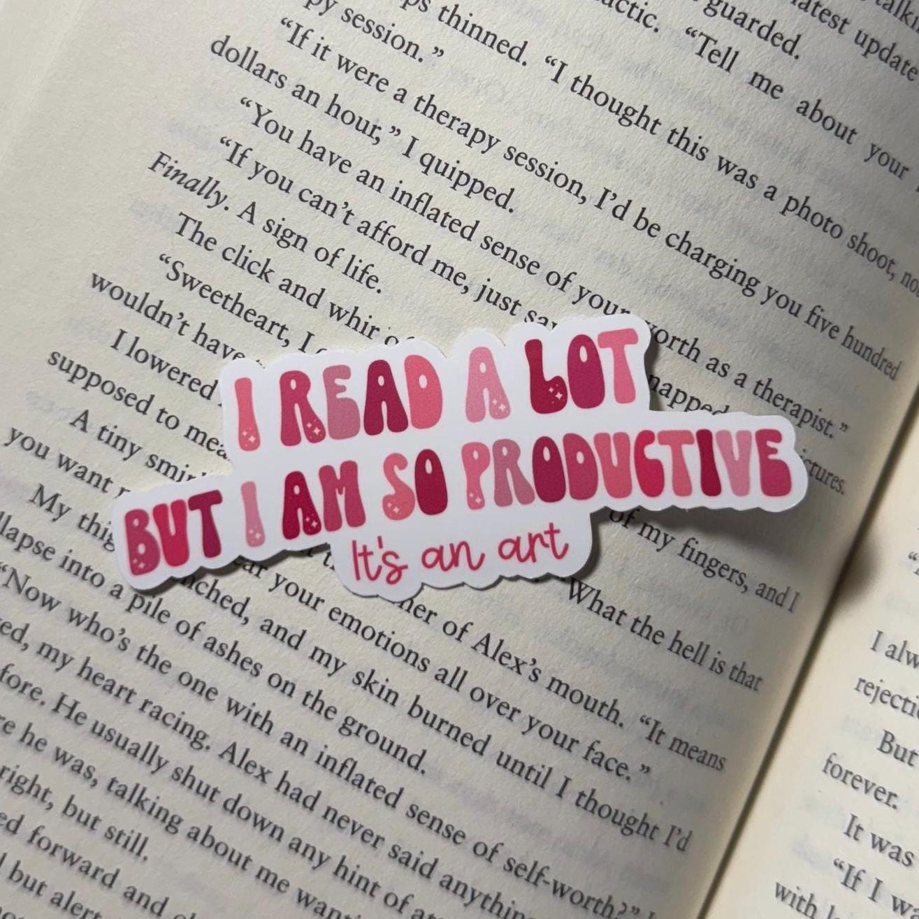 I Read A Lot Vinyl Sticker