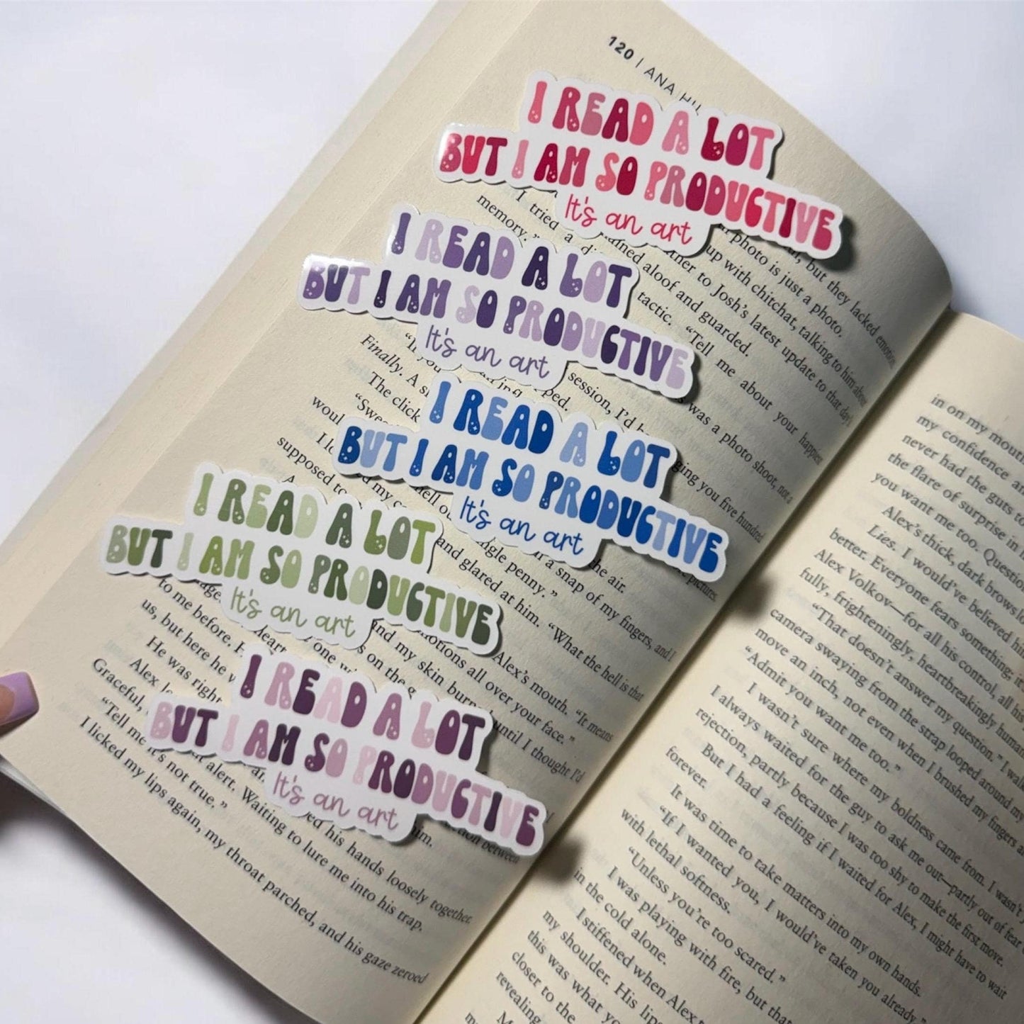 I Read A Lot Vinyl Sticker