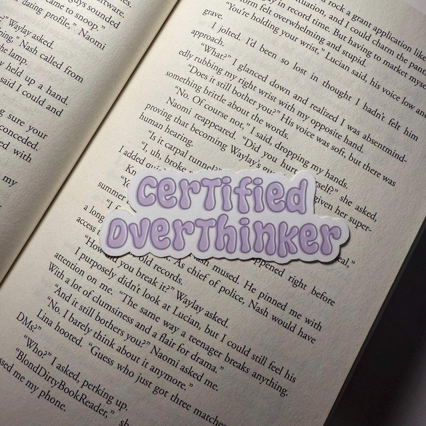 Certified Overthinker Vinyl Sticker
