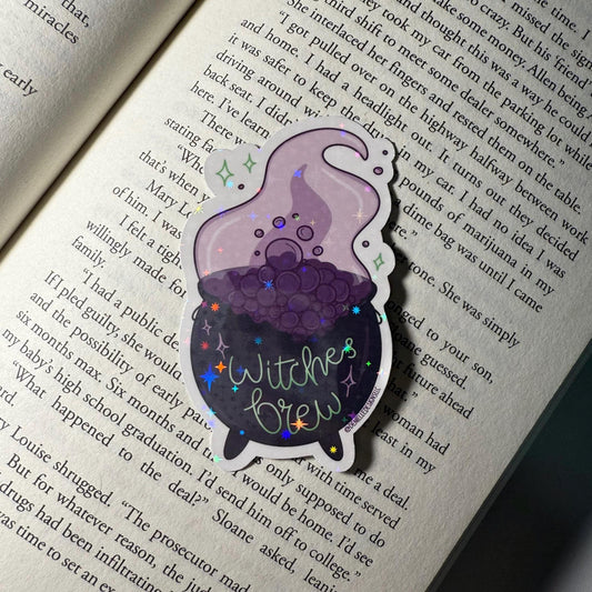 Holographic Witches Brew Vinyl Sticker