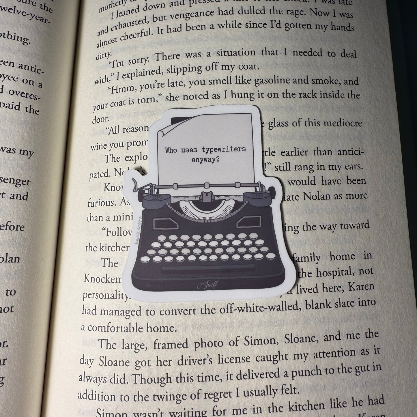 Who Uses Typewriters Anyway Vinyl Sticker