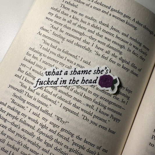 She's Fucked In The Head Vinyl Sticker