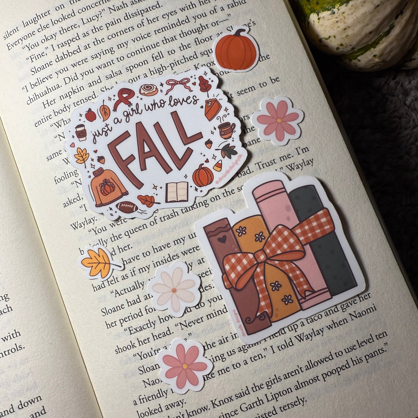 Just A Girl Who Loves Fall Vinyl Sticker