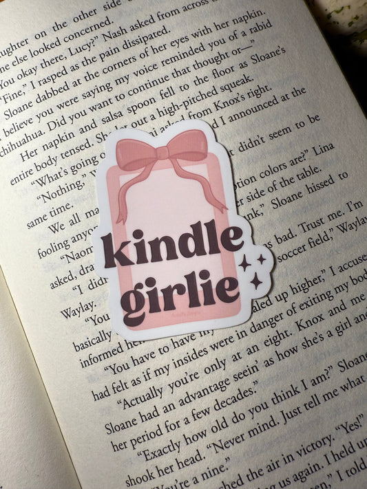 Kindle Girlie Vinyl Sticker