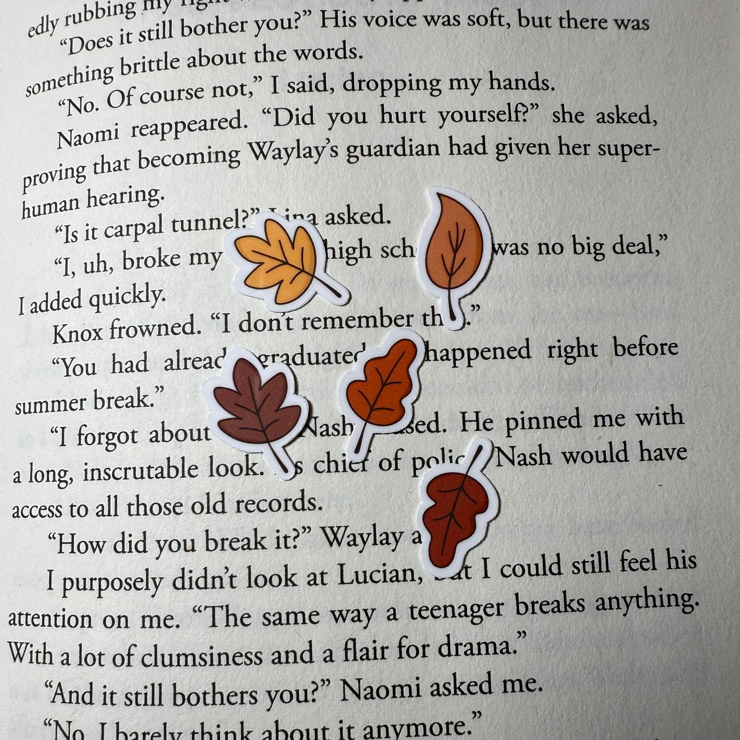 Autumn Leaves Gap Filler Vinyl Sticker Pack