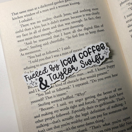 Fueled By Iced Coffee & TS Sticker