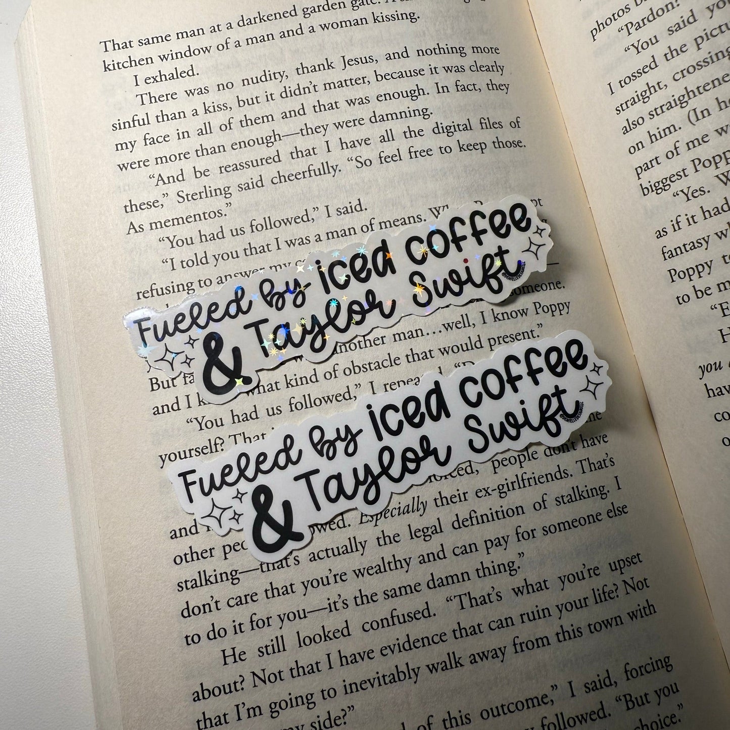 Fueled By Iced Coffee & TS Sticker