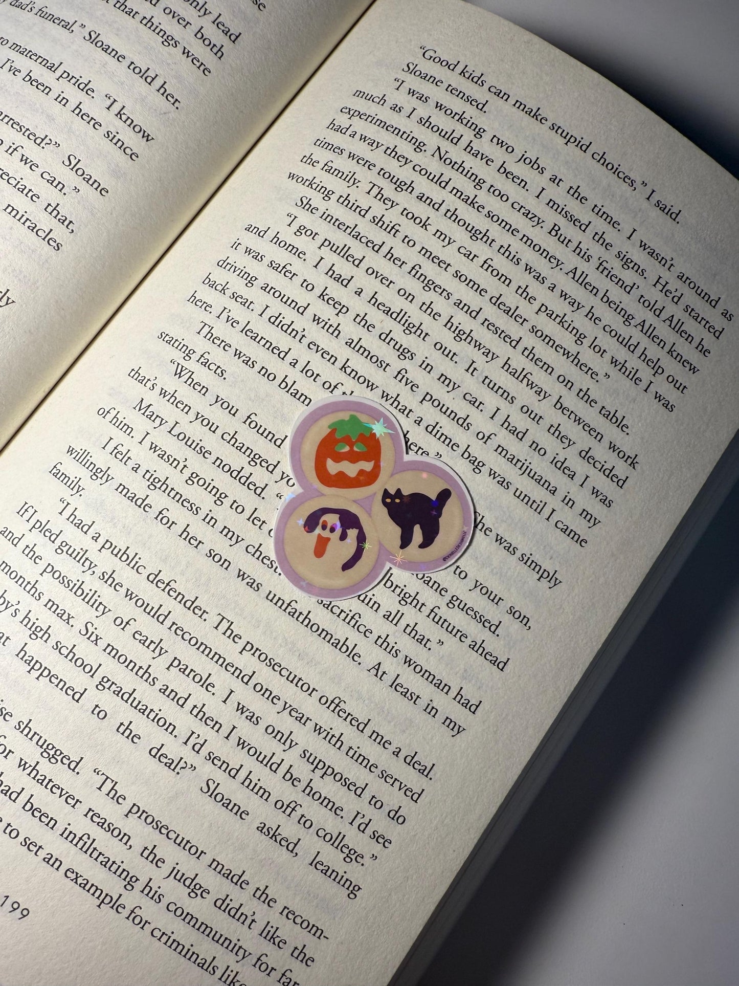 Halloween Cookies Holographic Vinyl Sticker