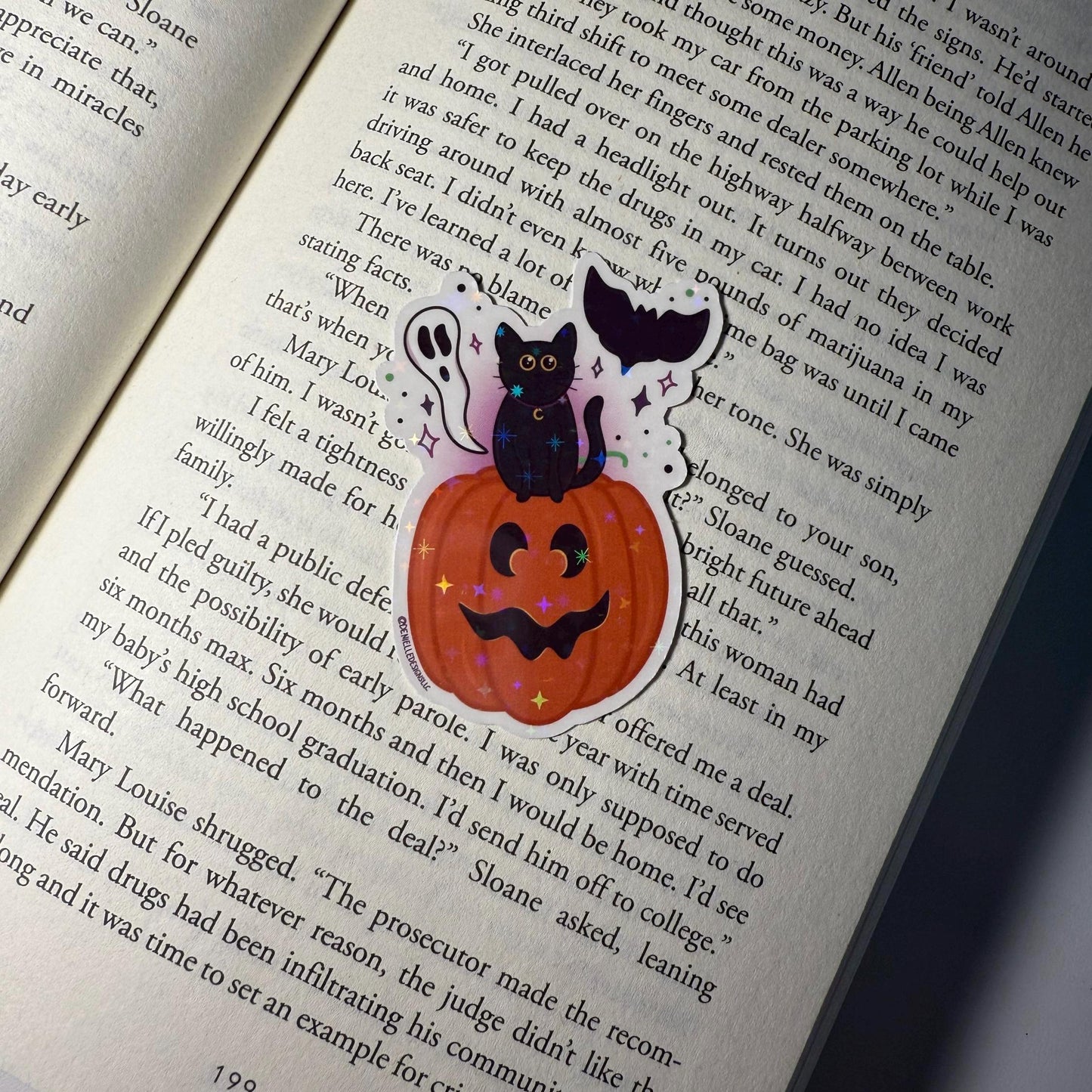 Spooky Cat Vinyl Sticker
