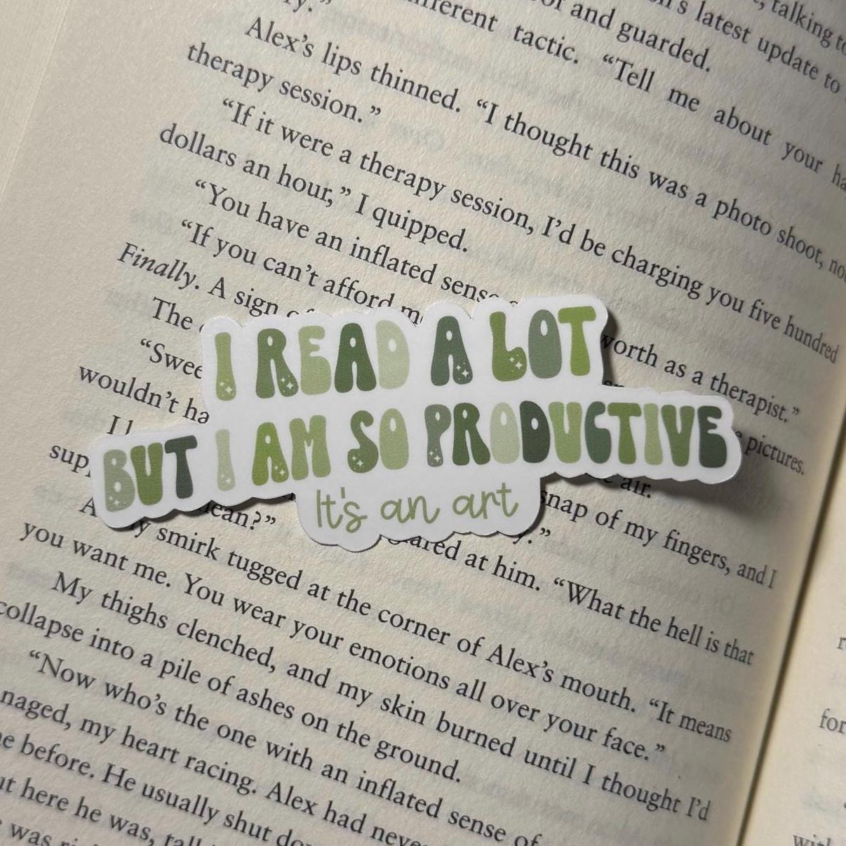 I Read A Lot Vinyl Sticker