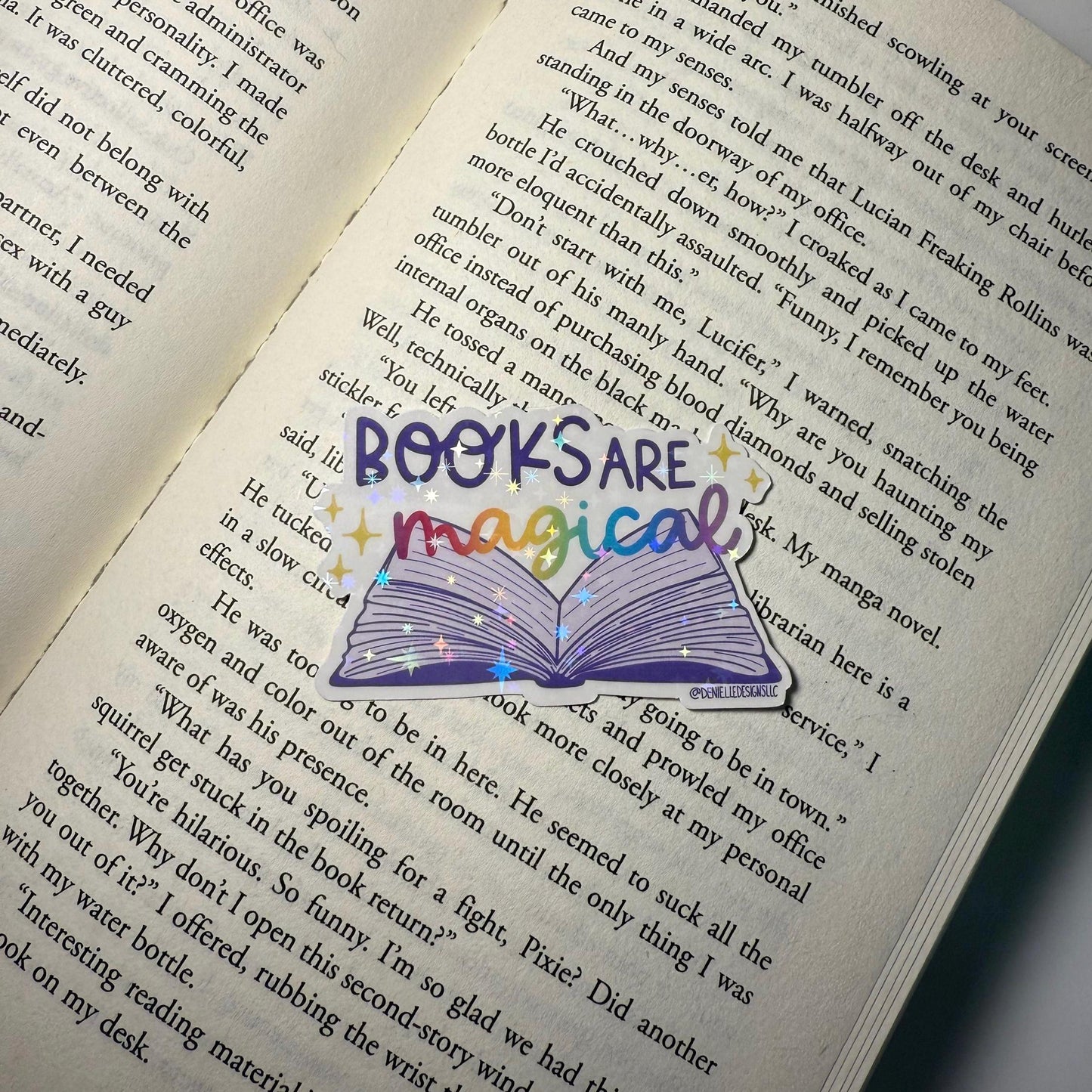 Books Are Magic Vinyl Sticker