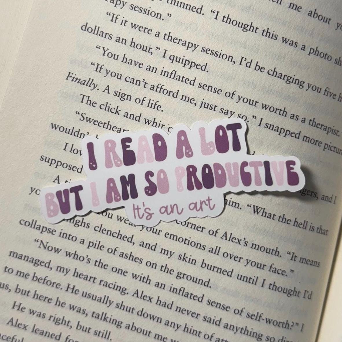 I Read A Lot Vinyl Sticker